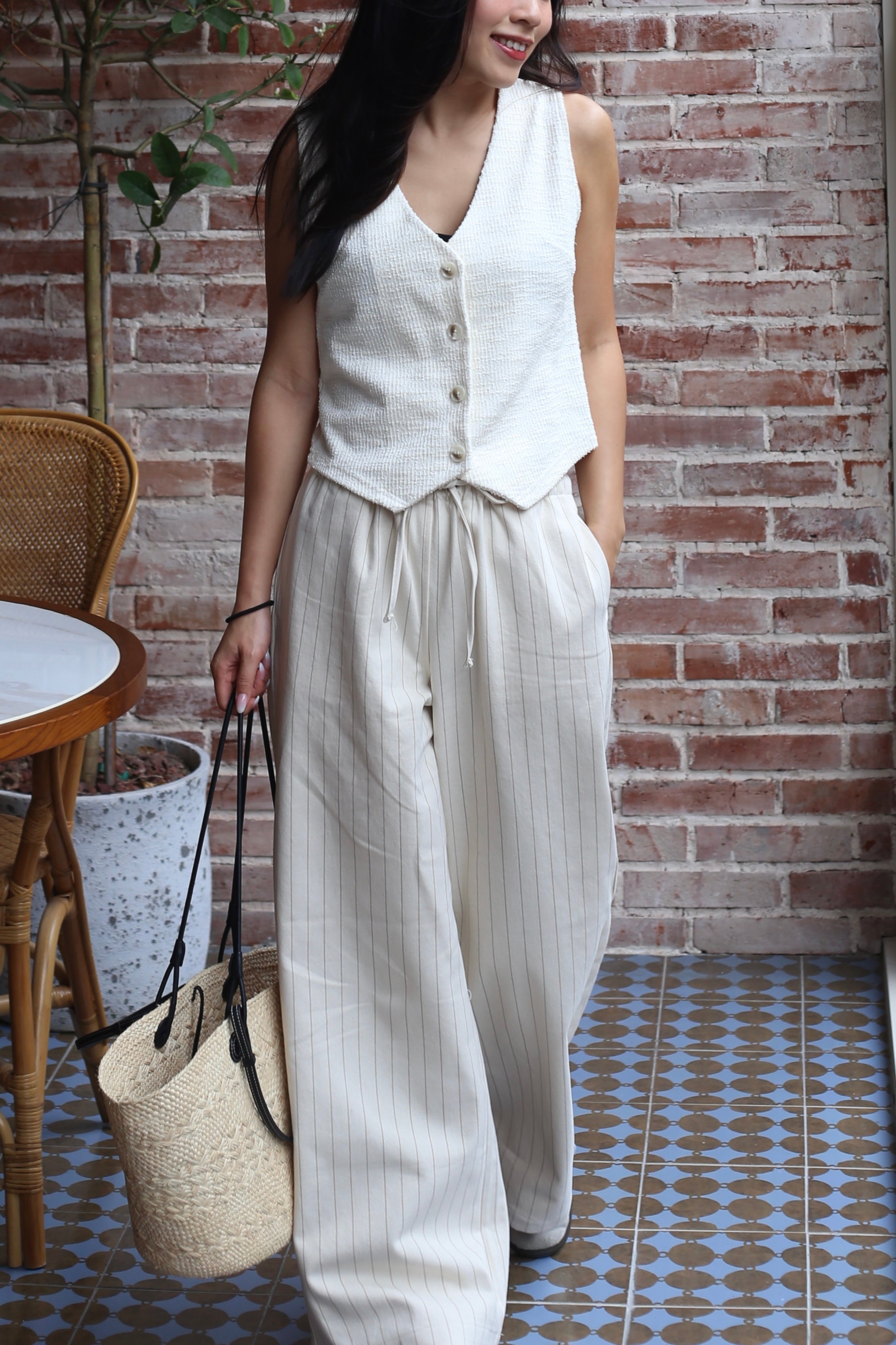 【Old Money知性感背心】Old Money Button Front Vest