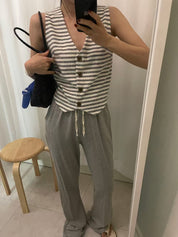 【Old Money知性感背心】Old Money Button Front Vest