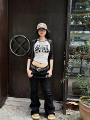 Hot girl club half sleeve top