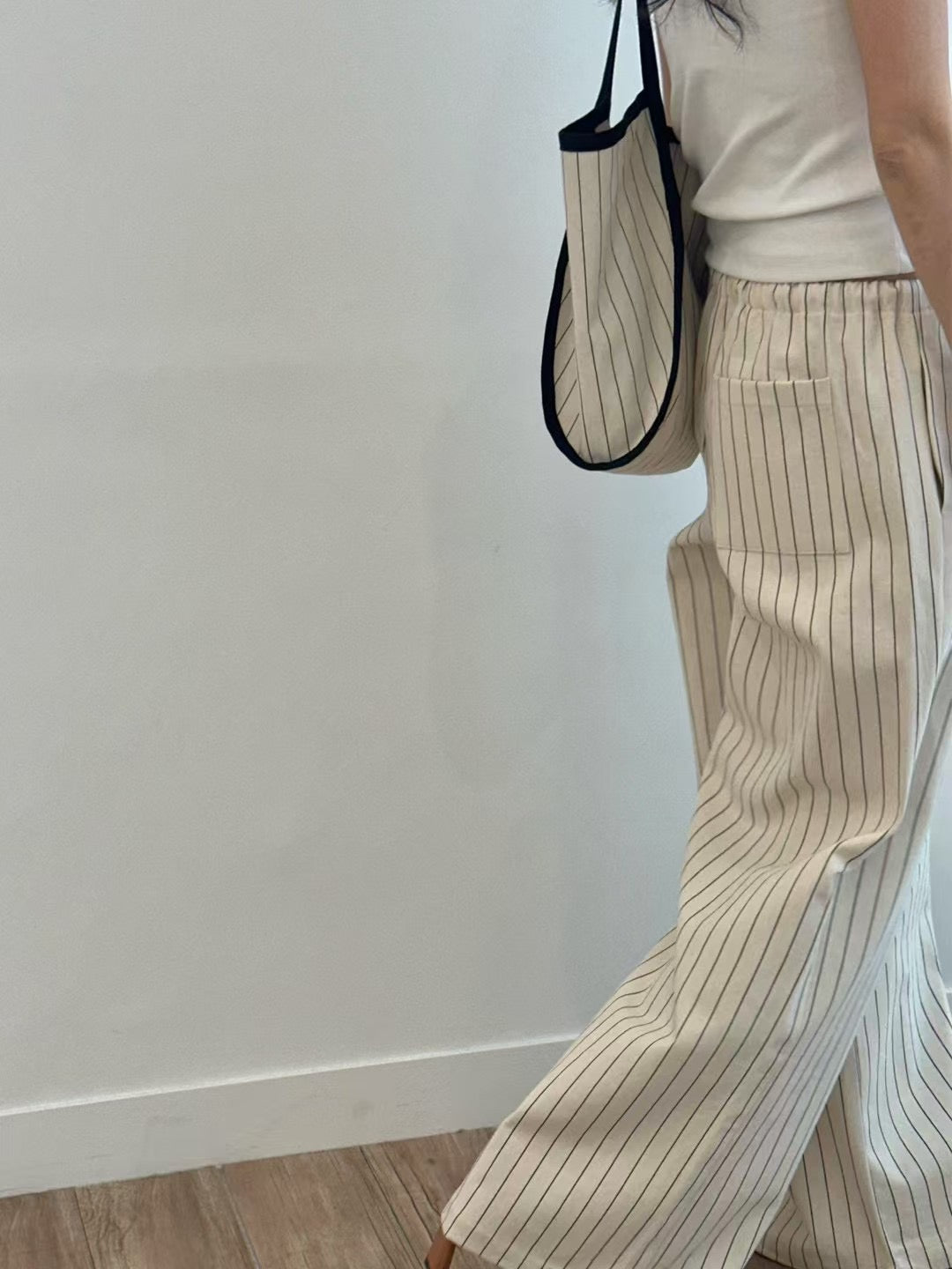 【顯腳長！知性直腳細條紋長褲】Striped Cozy Pants