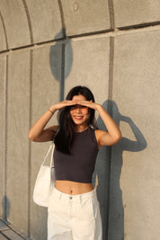 【夏日清爽入膊背心! 無束縛】Basic Solid Crop Tank Top