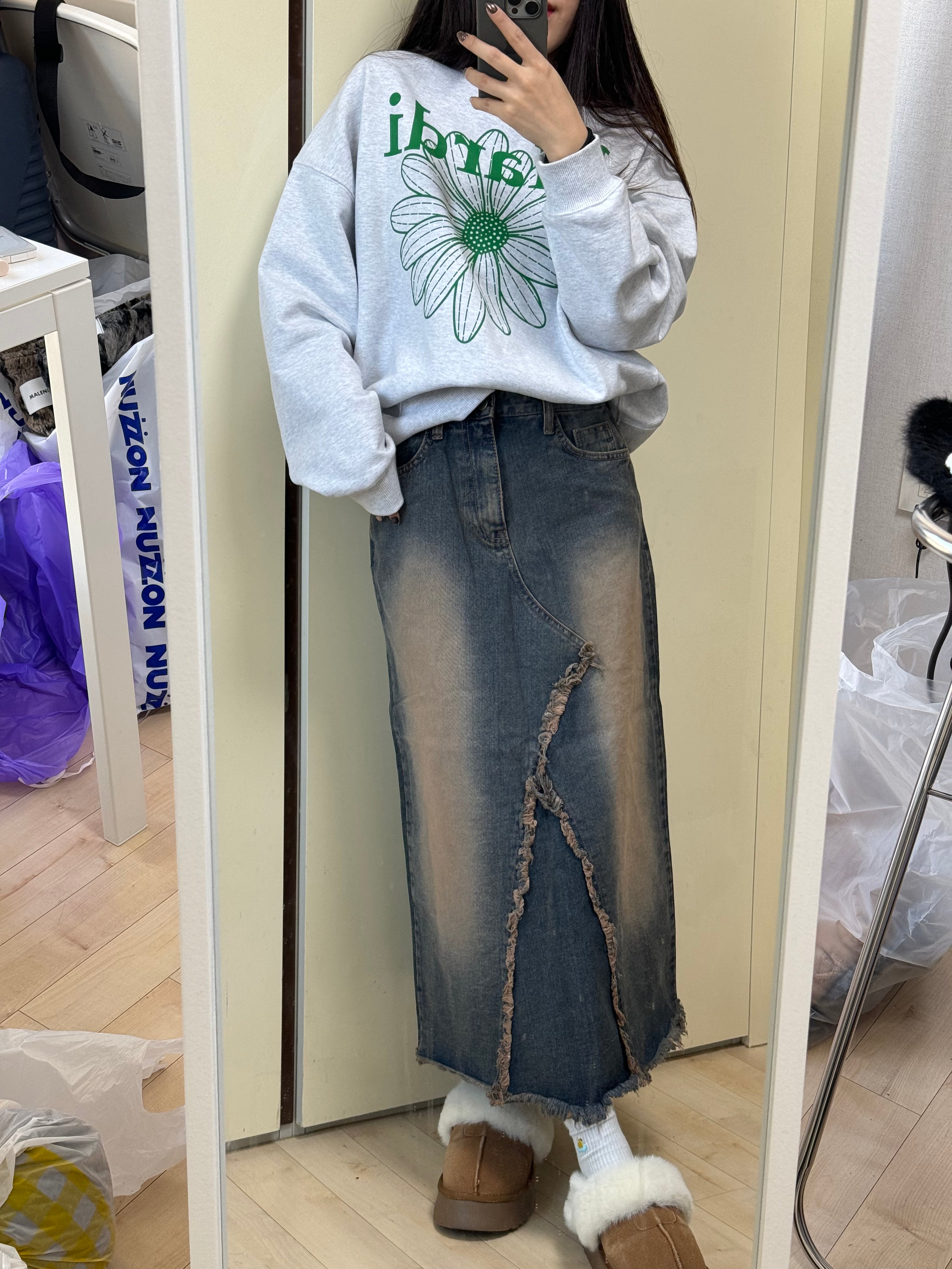 【復古牛仔長裙🦕】Denim Maxi Skirt