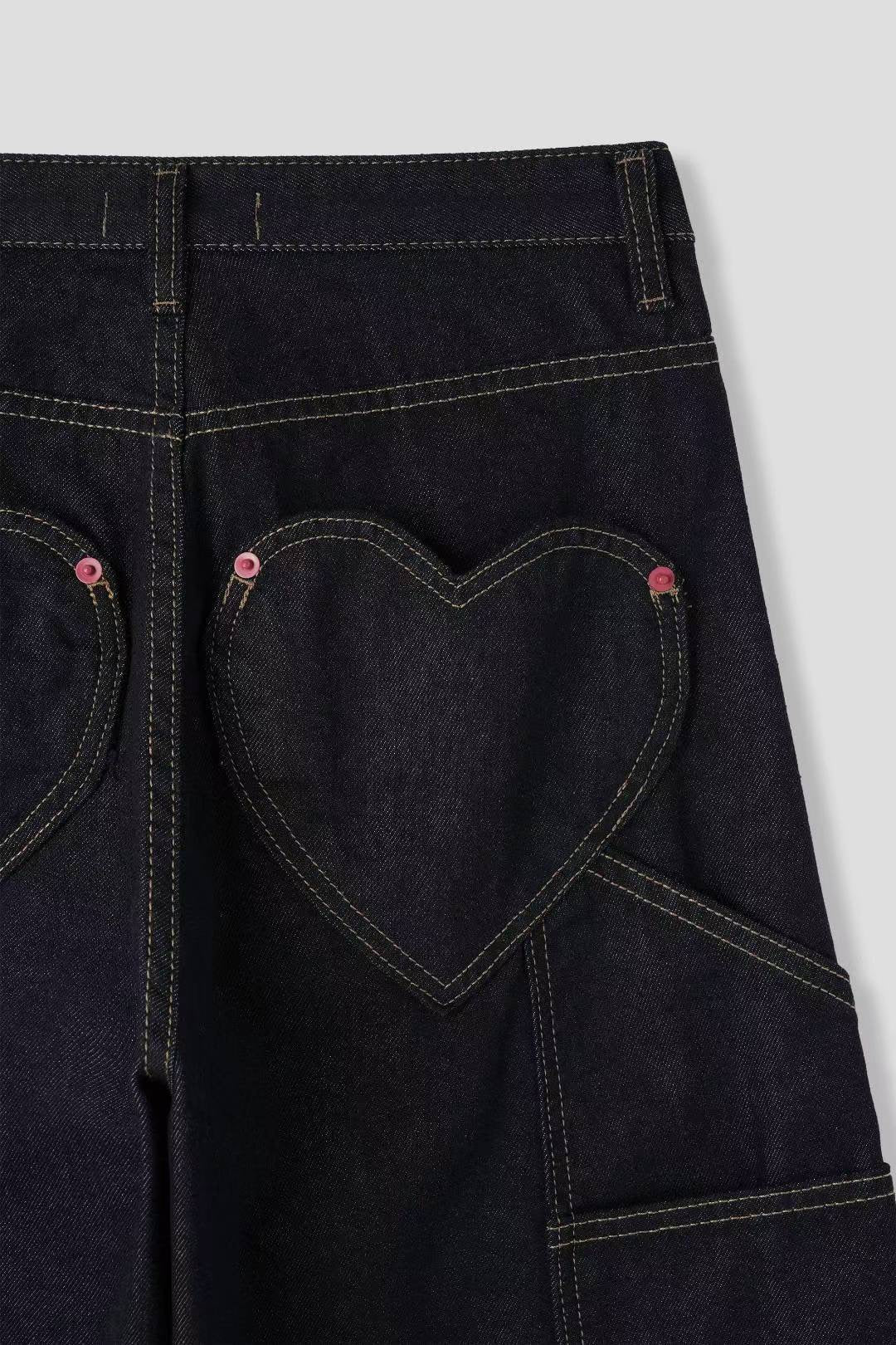 【大熱彎刀褲❤️‍🔥】Love Ring Barrel Jeans