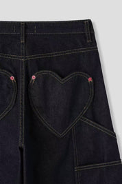 【大熱彎刀褲❤️‍🔥】Love Ring Barrel Jeans