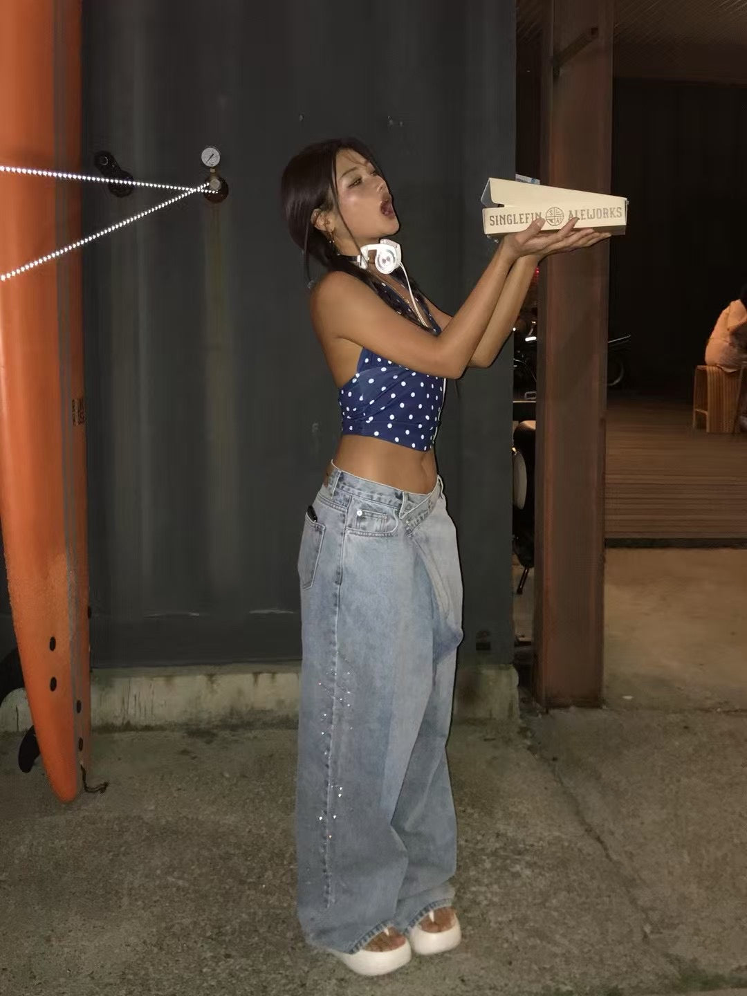 【波點Fans Assemble!!!】Dotty V Neck Crop Top