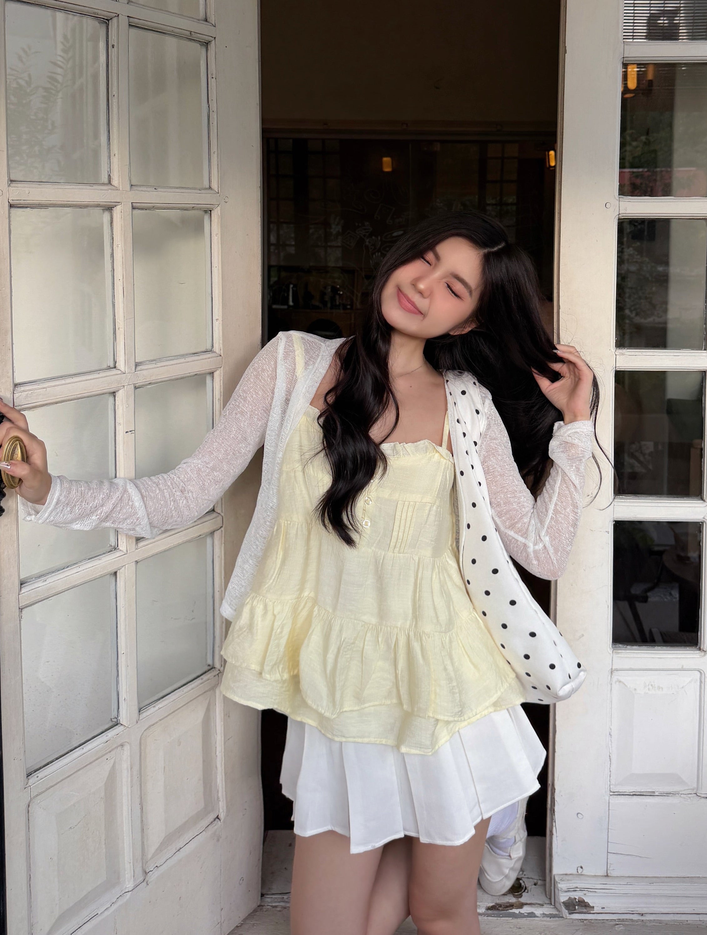 Lemon Chiffon Frill Cami