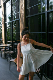 【背心蛋糕裙】Solid Ruffle Cami Mini Dress