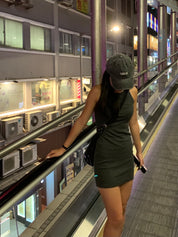 【歐美風連身短裙】Basic Solid Tank Mini Dress