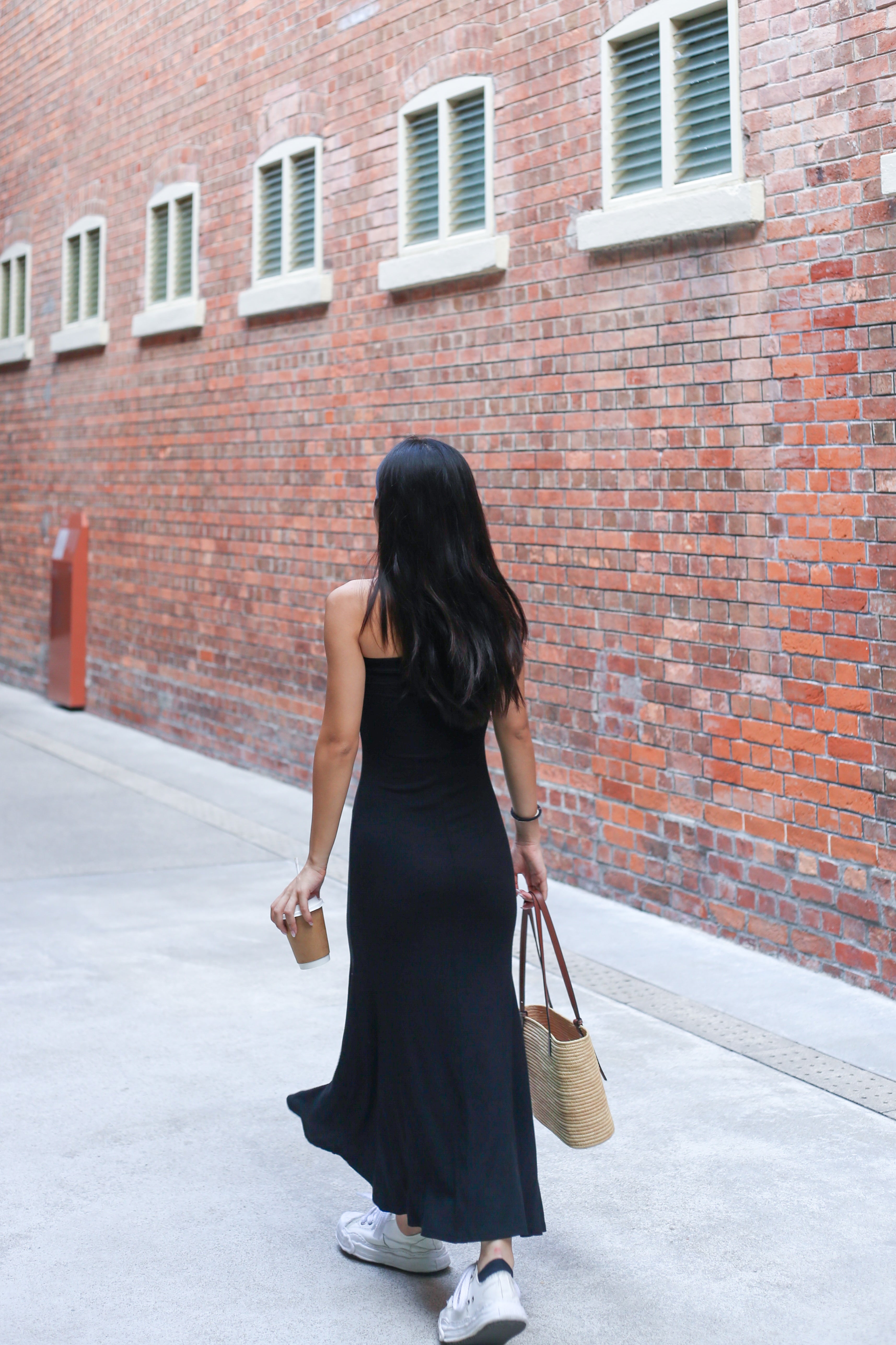 【✔️PAD｜魚尾裙設計】Basic Solid Padded Tube Mermaid Dress