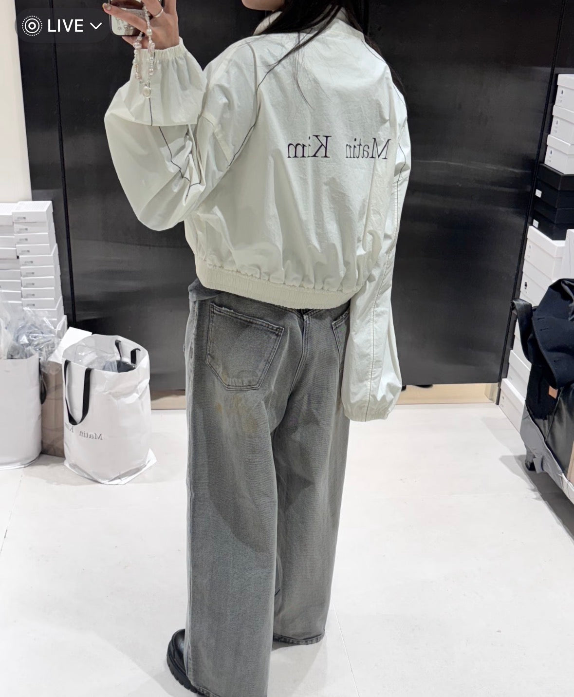 【🇰🇷韓國連線】MATIN KIM MATIN COATING CROP BLOUSON