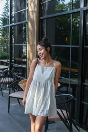 【背心蛋糕裙】Solid Ruffle Cami Mini Dress