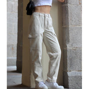 【瑕疵品！】Ines High Waist Cargo Jeans