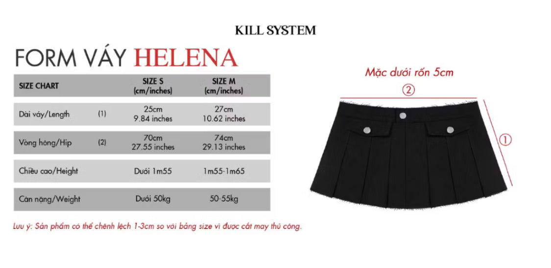 HELENA Pleated skirt