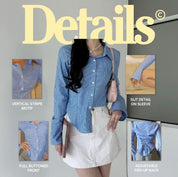 【後綁帶恤衫｜6色入】Miss Manager Fitted Shirt