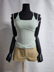 【假兩件laces背心🎶】Double Layered Lace Cami Top