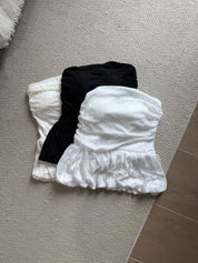 French Riviera Ruffle Top(with pads)
