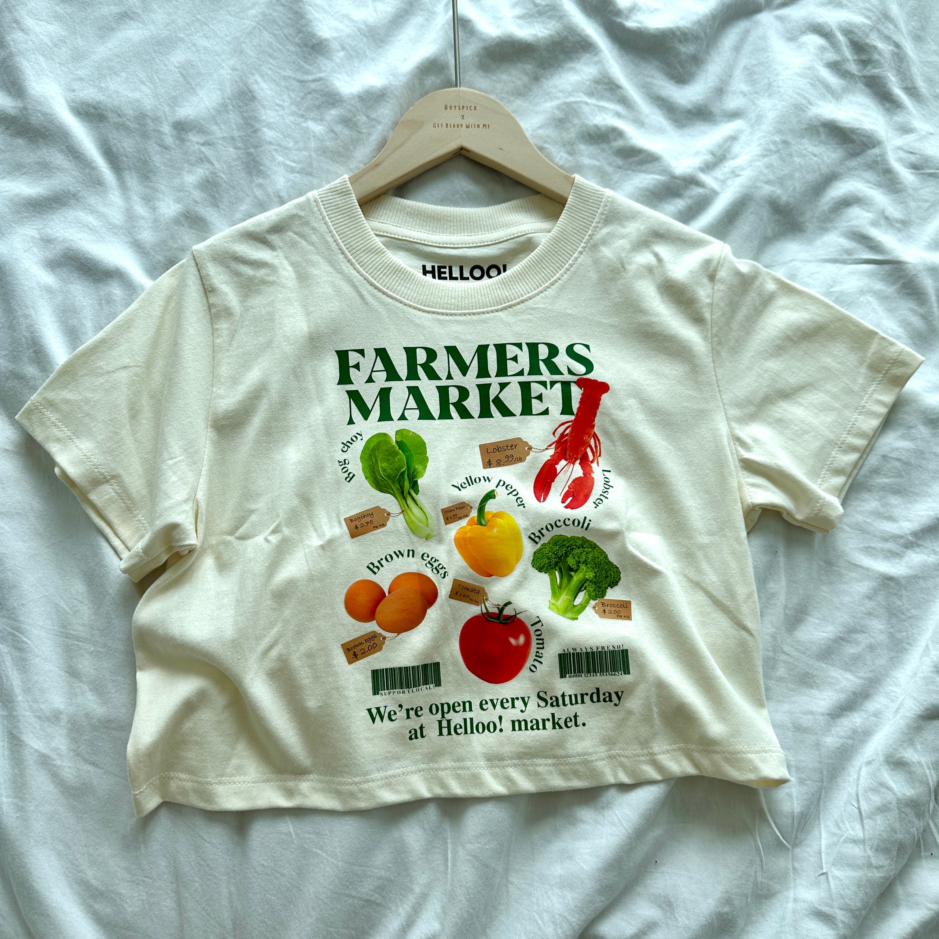 #T085 - Farmers Market Crop Tee