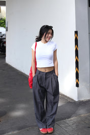 【歐美休閑感西褲🩶】Everyday Grey Suit Pants