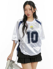 【Y2K必備🪩】Number 10 Adjustable Jersey