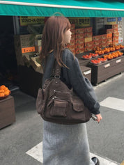 【歐美感針織Top】Ribbed Off Shoulder Cardigan