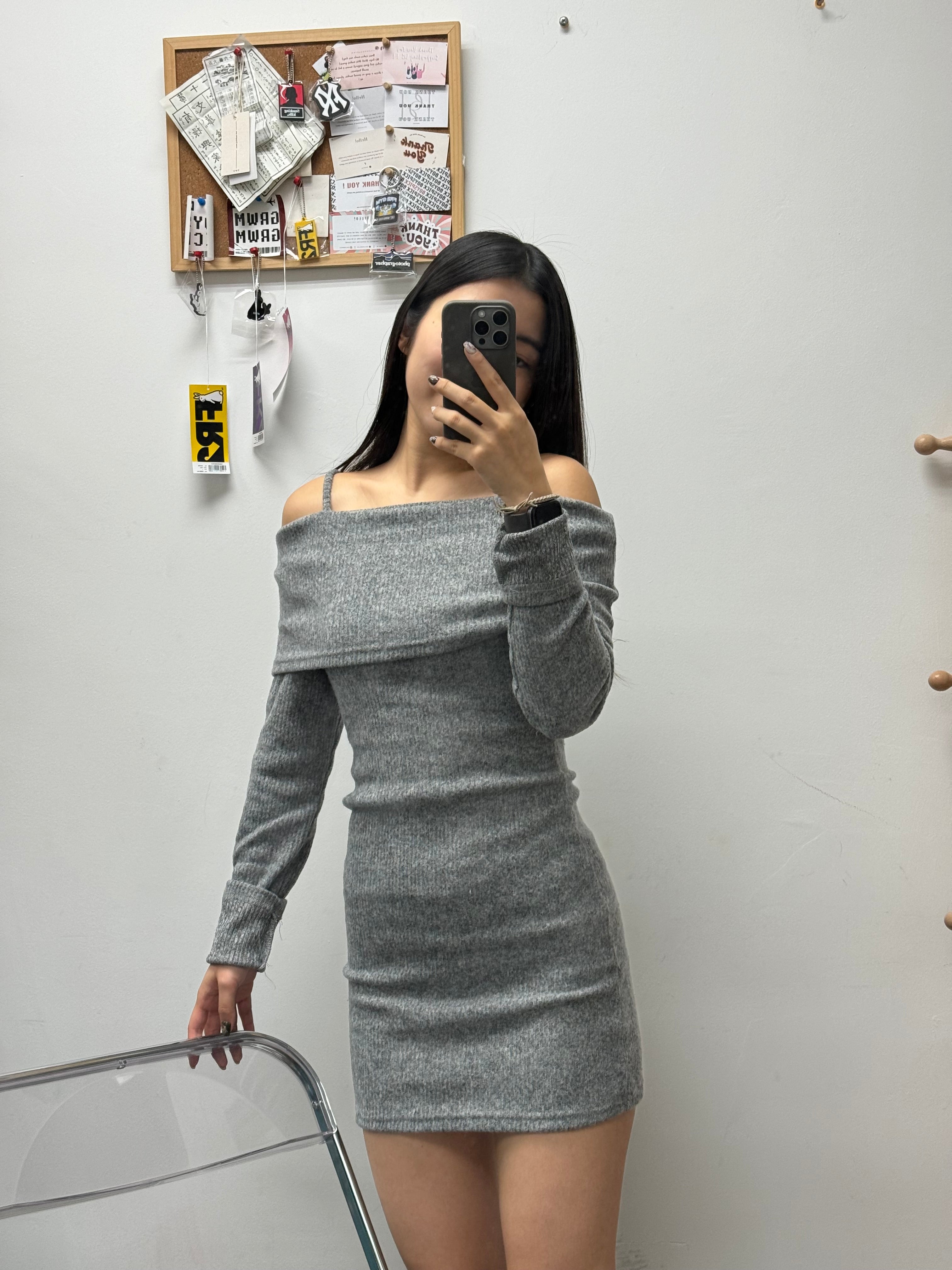 Remi Off Shoulder Long Sleeve Dress