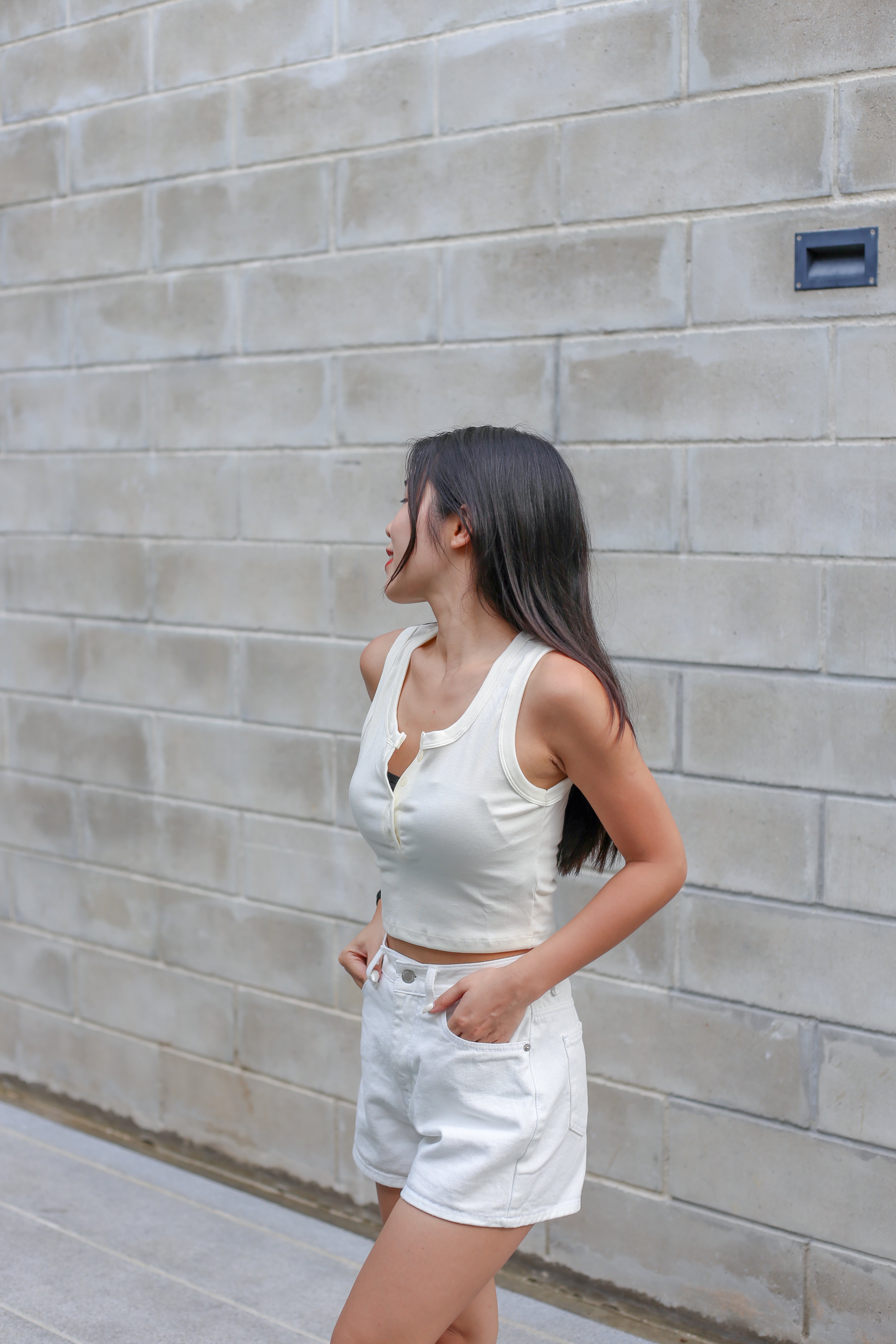 【經典百搭小白褲】Everyday White Denim Shorts