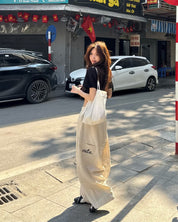 Outerity striped wide leg pants