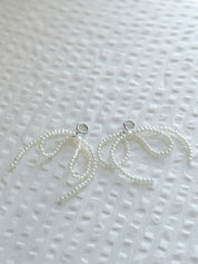 Pearl Ribbon Shoelace Charm