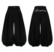 RECEPTIVE curved wide leg pants