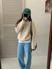 【🇰🇷韓國連線｜限時優惠價！】純色針織Half Zip Hoodies