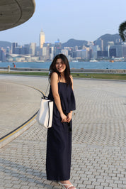 【超舒適慵懶渡假套裝】Solid Cami Top With Wide Leg Pants Set