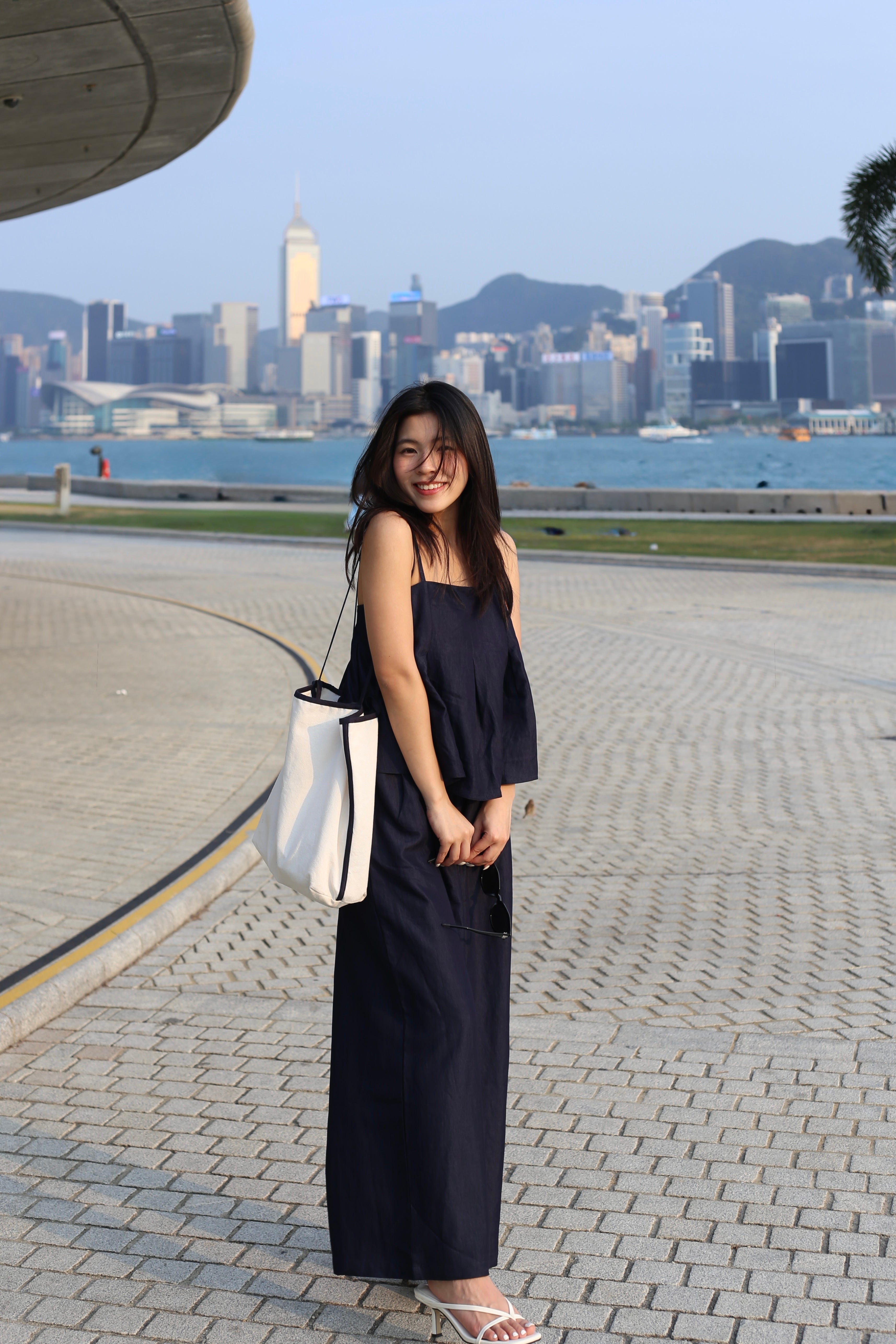 【超舒適慵懶渡假套裝】Solid Cami Top With Wide Leg Pants Set