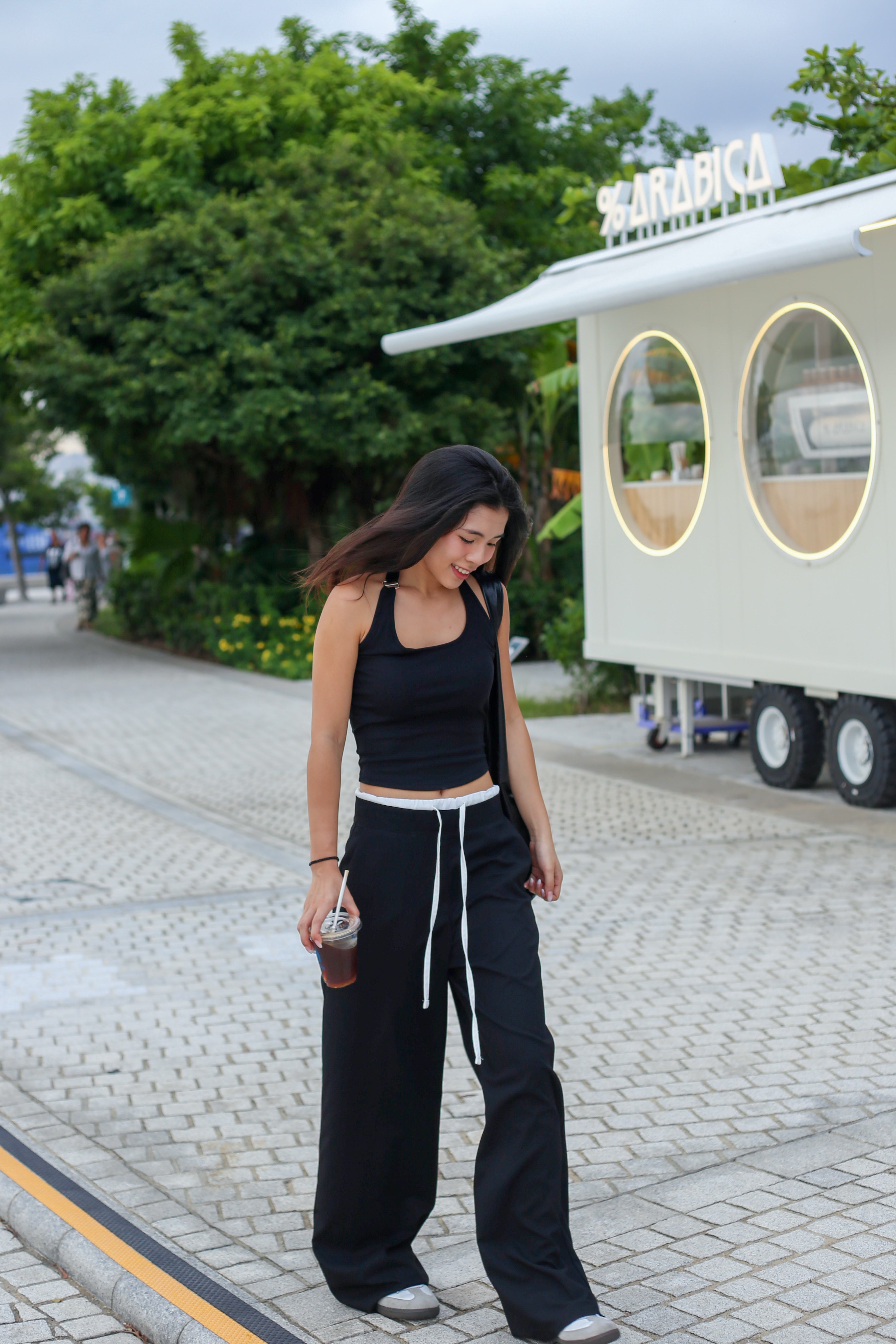 【歐美休閑感綁帶西褲】Casualuxe Wide Leg Suit Pants
