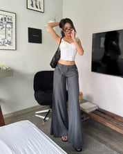 JIRA low-rise wide leg pants