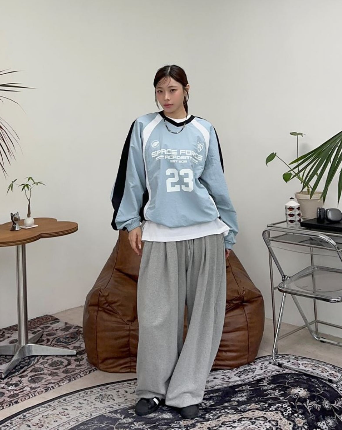 【情侶衫ok！｜4色入】Space Force Nylon Sweater