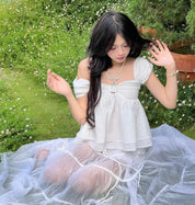 Angel Wings Off-Shoulder Top