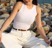【夏日清爽入膊背心! 無束縛】Basic Solid Crop Tank Top