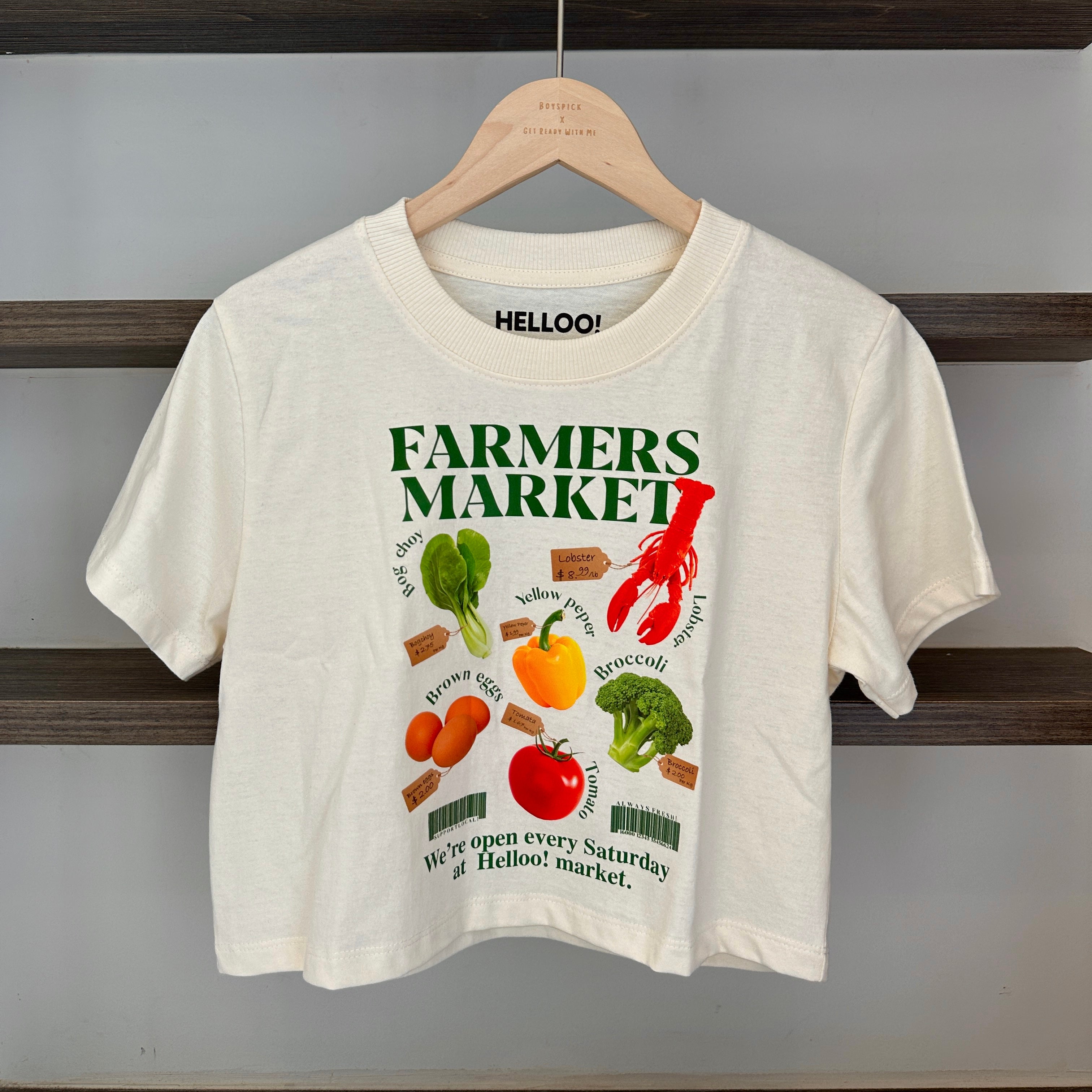 #T085 - Farmers Market Crop Tee