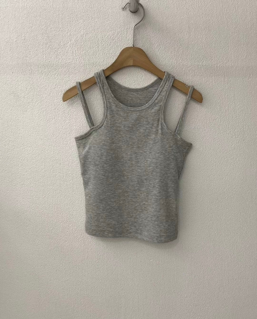【✔️PAD｜雙肩帶設計】Double Strap Padded Tank Top