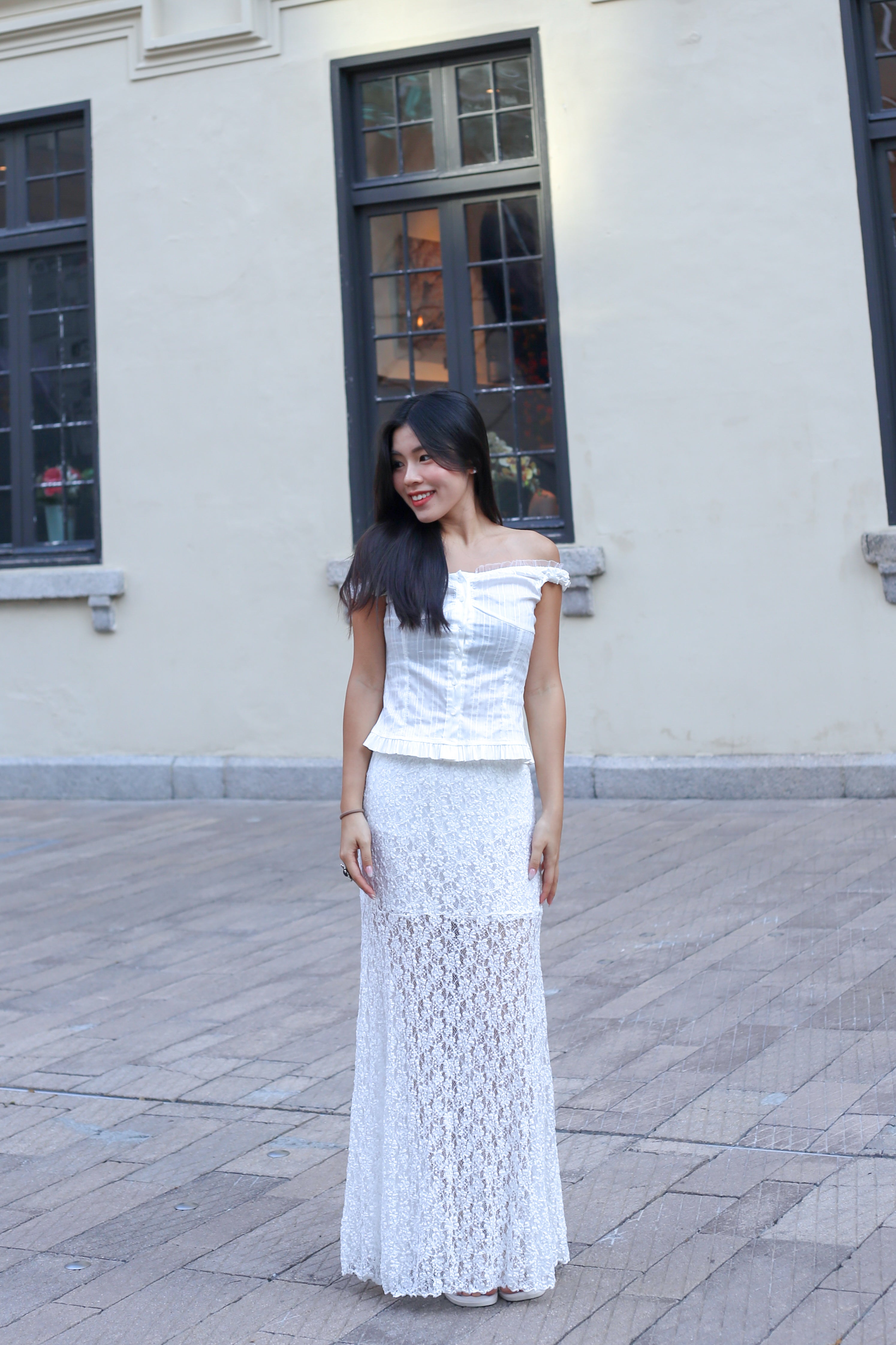 【法式復古!!氣質Lace魚尾裙】Lace Mermaid Maxi Dress