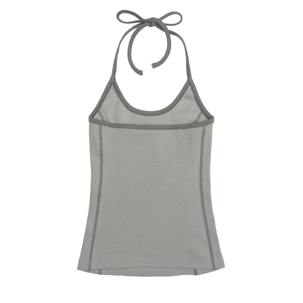 #K019 Sculptor Classic Logo Halter Top