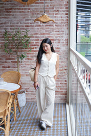 【顯腳長！知性直腳細條紋長褲】Striped Cozy Pants