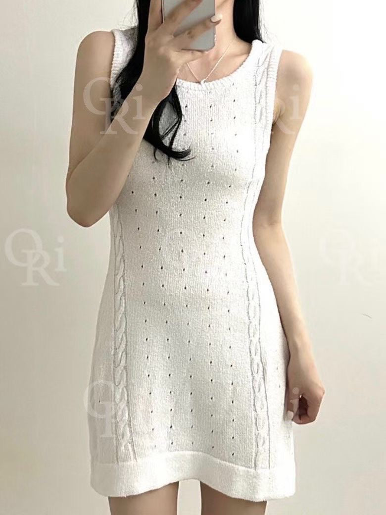 【限量超抵價｜售完即止】Basic Solid Knit Tank Dress