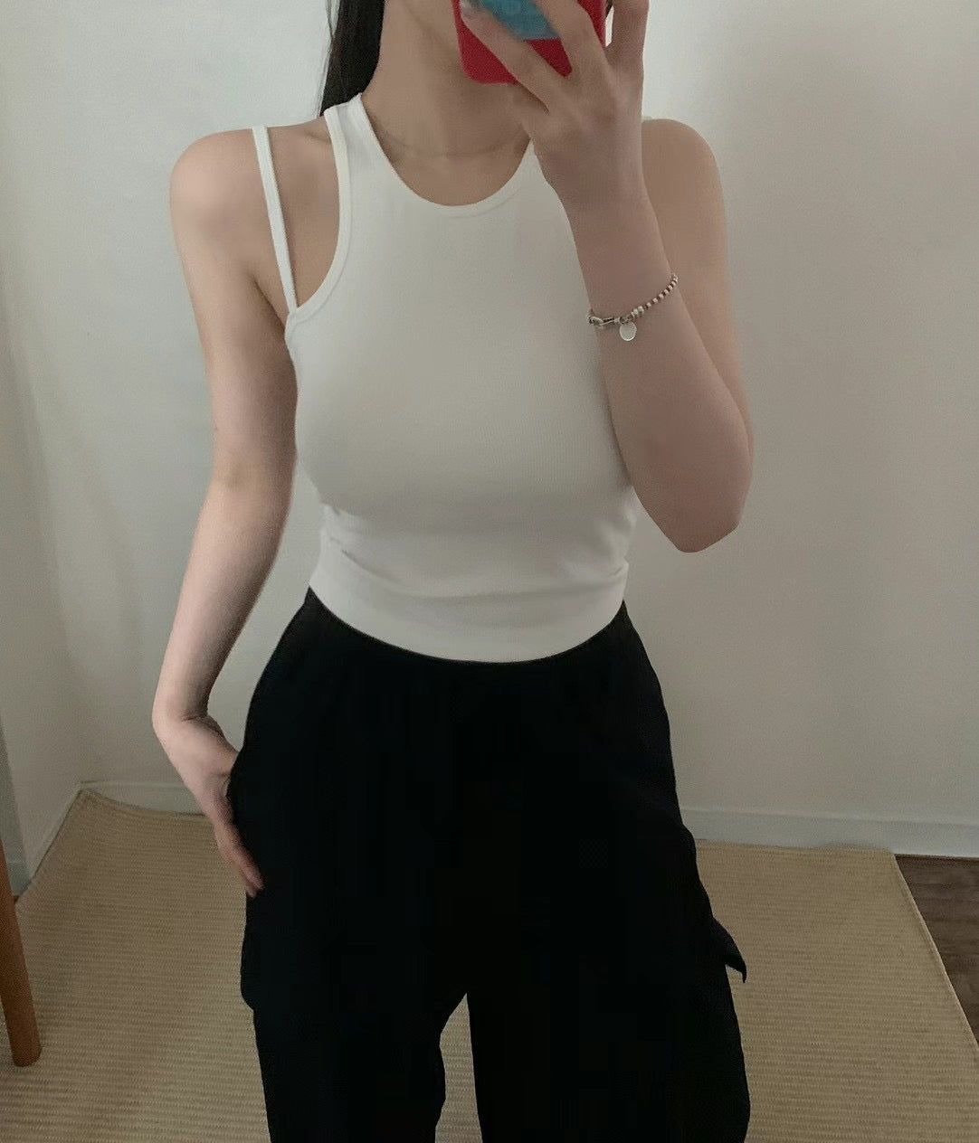【✔️PAD｜雙肩帶設計】Double Strap Padded Tank Top