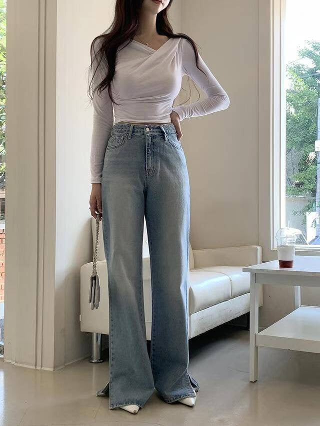 【$99系列｜ Office必入款～】Basic Solid Single Shoulder Long Sleeve Top