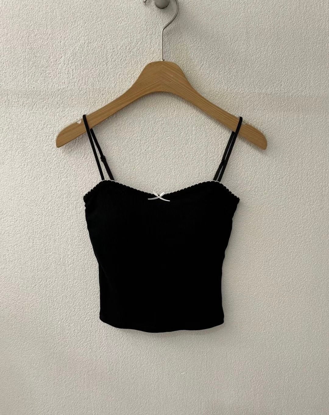 【✔️PAD｜小蝴蝶結設計】Lil Ribbon Solid Padded Bra Top