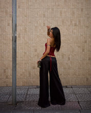 JIRA low-rise wide leg pants