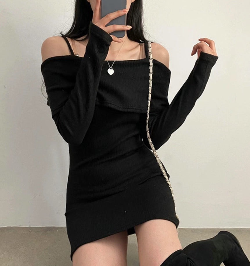Remi Off Shoulder Long Sleeve Dress