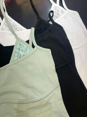 【假兩件laces背心🎶】Double Layered Lace Cami Top