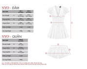 SYO deep cut white dress